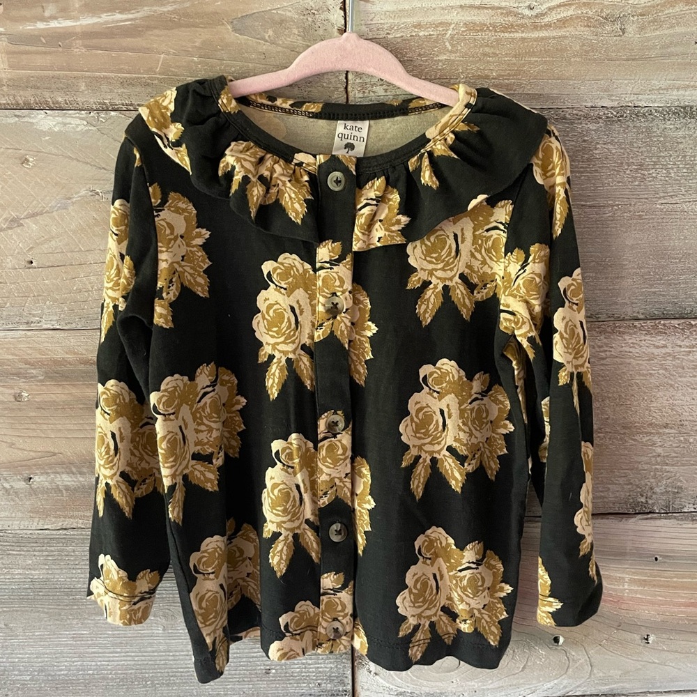 Kate Quinn Cardigan in Butterscotch Viscose from Bamboo Fabric 2T
